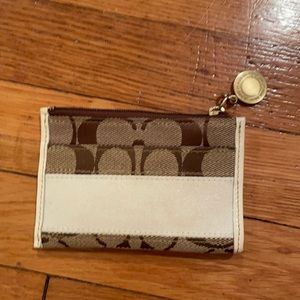 Coach Cream Coin Purse